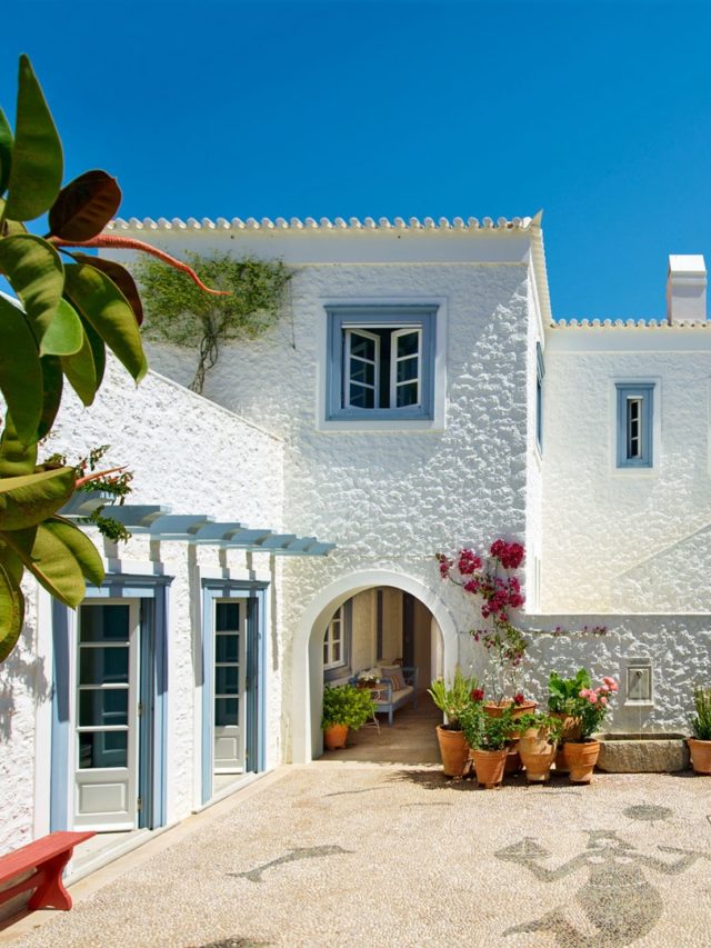 Uma casa de praia estonteante na Grécia
