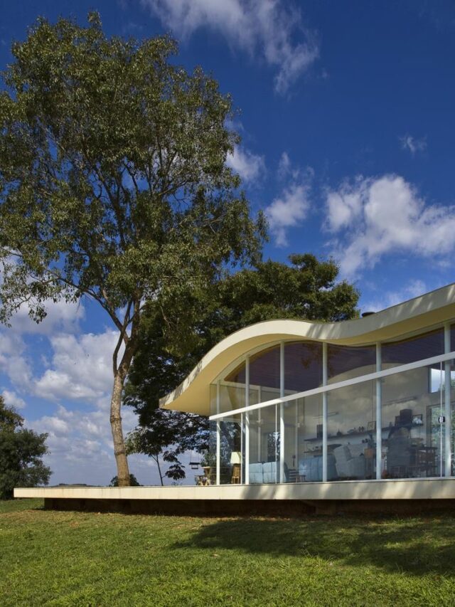Uma casa moderna nas montanhas de Tiradentes
